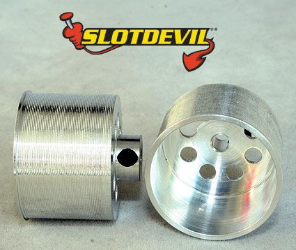 Slotdevil, Alu-Lochfelge, 2 Stk., 22 x 15 mm, Flansch auen