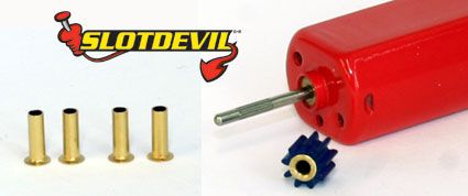 Slotdevil, Wellenadapter 1,5 auf 2 mm, (Länge 6mm), 4 Stk.