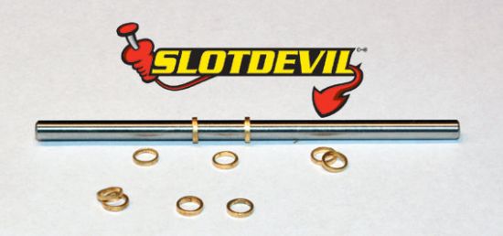 Slotdevil, Achsdistanz 0.7mm, für Ø3mm, Messing, 10 Stk.