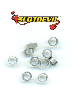 Slotdevil, Achsdistanz 2mm, fr 3mm, Alu, 10 Stk.