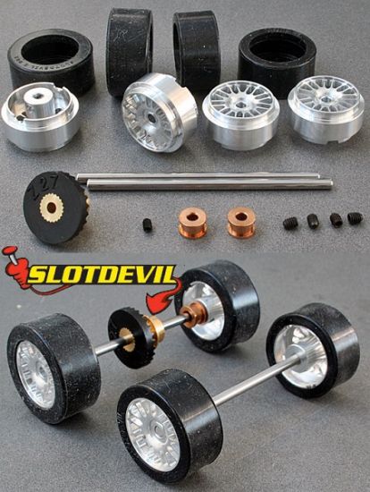 Slotdevil, Tuningkit C52, für Carrera 1/32 (v.+ h),