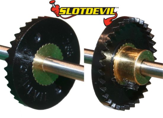 Slotdevil, Kronzahnrad 33z, (Ø18.4mm), schwarz