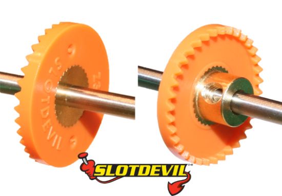 Slotdevil, Kronzahnrad 35z, (Ø19.4mm), orange