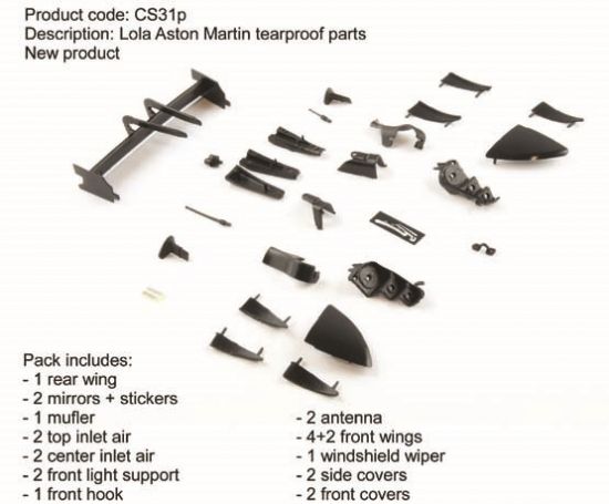 Slot.it, Karosserieteile fr Lola DBR1-2, CS31P