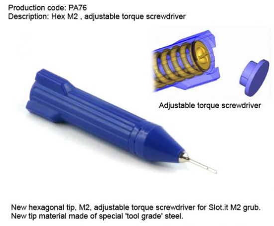 Slot.it, Drehmomentschraubendreher (0,95mm/M2), 1 Stk.