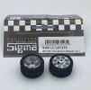 Sigma, Ø27.5 x 13mm, Komplettrad hi., 2 Stk., (Felge Ø21mm)