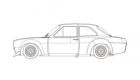 RevoSlot 1/32, Ford Escort Mk1, White Kit, RS0142