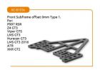 Scaleauto 1/24, Front Subframe Typ 1, Carbon, 8153C