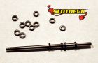 Slotdevil, Achsdistanzen (1mm) für Achsen Ø2,38mm, 10 Stk.