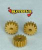 Slotdevil, Motorritzel 14z (Ø8.0 x 4mm), Superglide, 3 Stk.