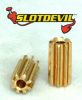 Slotdevil, Motorritzel  8z (Ø5.0 x 10mm), Messing, 2 Stk