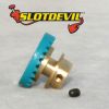 Slotdevil, Kronzahnrad V2, 24z (für Ø2.38mm), petrol