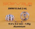 Sideways, Alu-Felgen 15.9 x 8.2mm, 'light', 2 Stk.